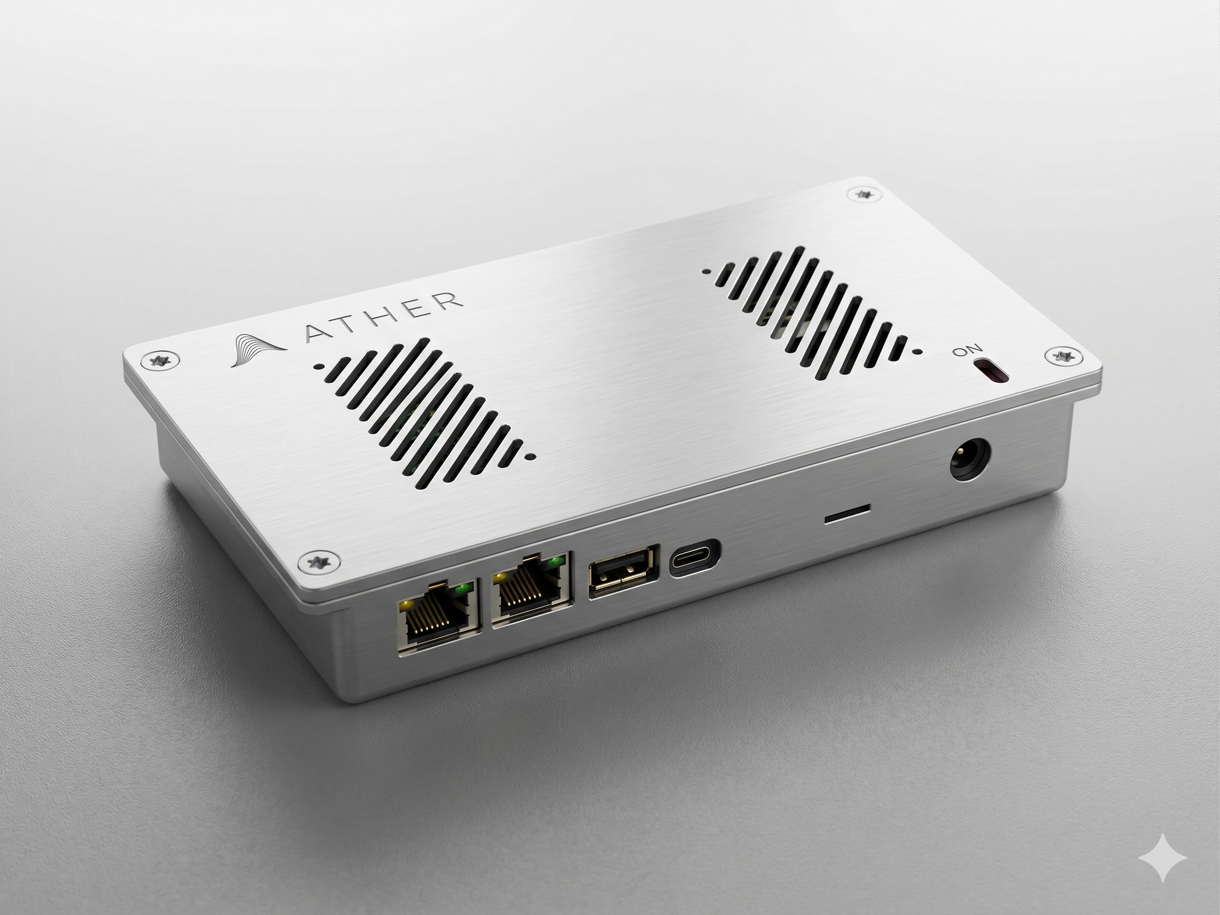 Archer TD hardware unit - Ather embedded appliance with Ethernet, USB, and power connectivity